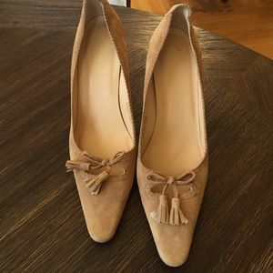 Jcrew - suede leather pumps