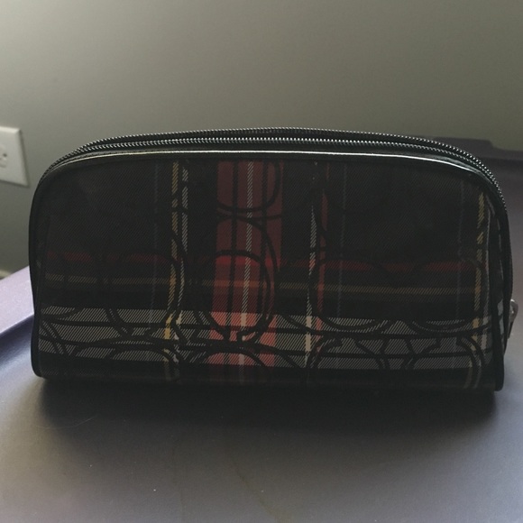Coach mini makeup bag for on the go gently used - Picture 1 of 4
