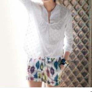 J.Crew Watercolor Ikat Short* Size 2