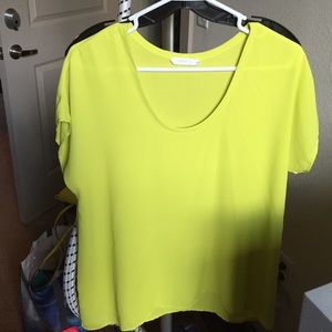 Lush oversized chiffon top