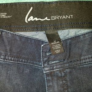 Dark blue, flare leg jeans - size 24