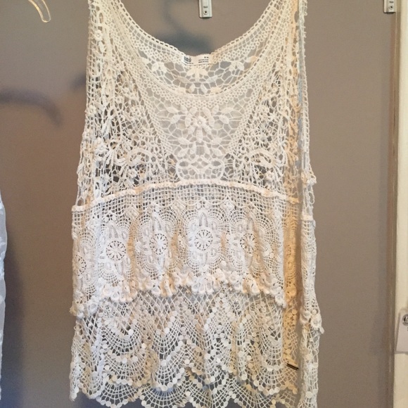 Two Garage tank tops. Sheer. Size S and M - Picture 3 of 4