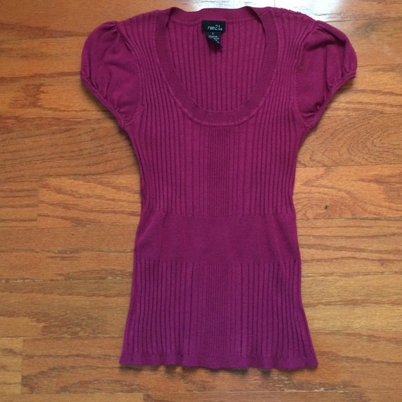 Rue 21 pink/purple knit top