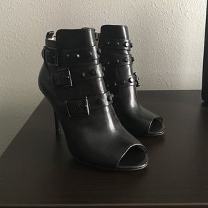 Michael Kors Bryn Open Toe Black Bootie