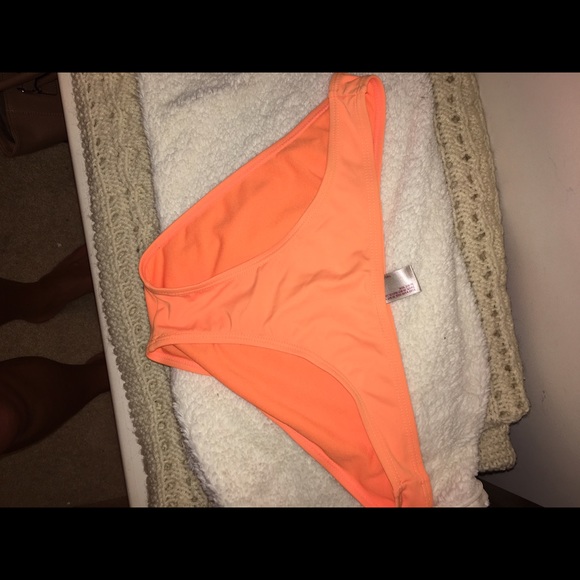 Neon orange bathing suit bottom
