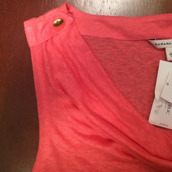 NWT Banana Republic Peach cowl neck top - Picture 2 of 4