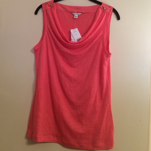 NWT Banana Republic Peach cowl neck top - Picture 4 of 4