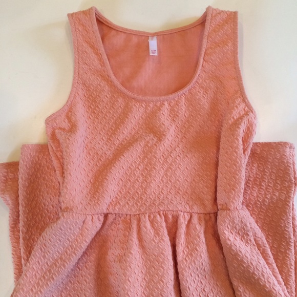 Coral Knee-Length Dress