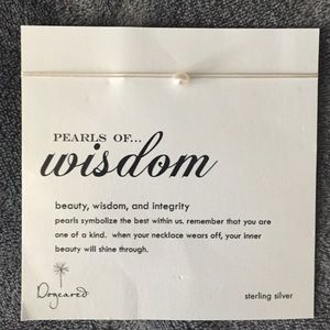 NWT Dogeared Pearls of Wisdom necklace ivory silk
