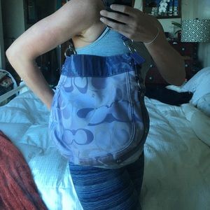 Authentic purple coach bag