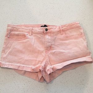 Pink Denim Shorts- FOREVER 21