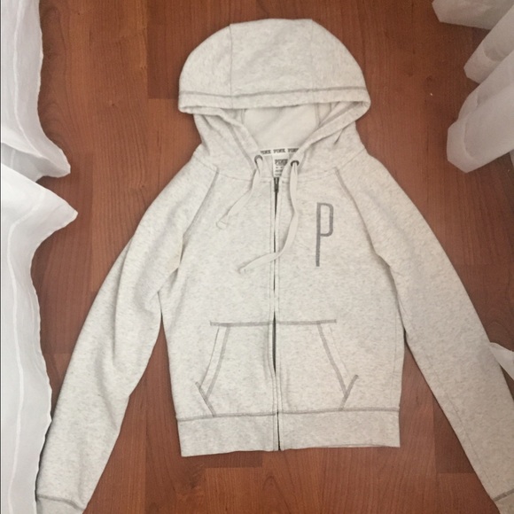 PINK Victoria's Secret Sweaters - Light heather gray hoodie