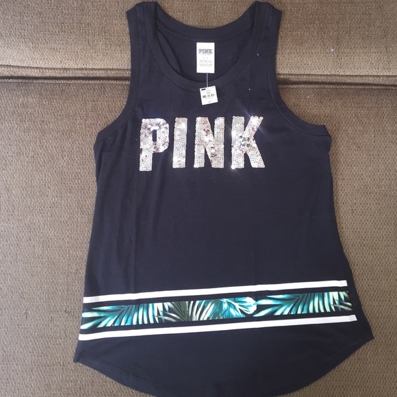 NWT Victoria's Secret Pink Bling Aloha Tank Top