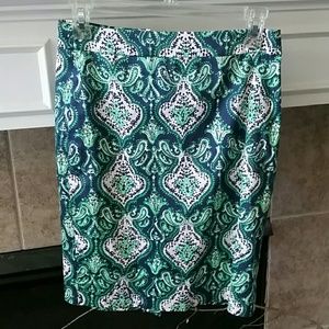 Paisley Print Skirt