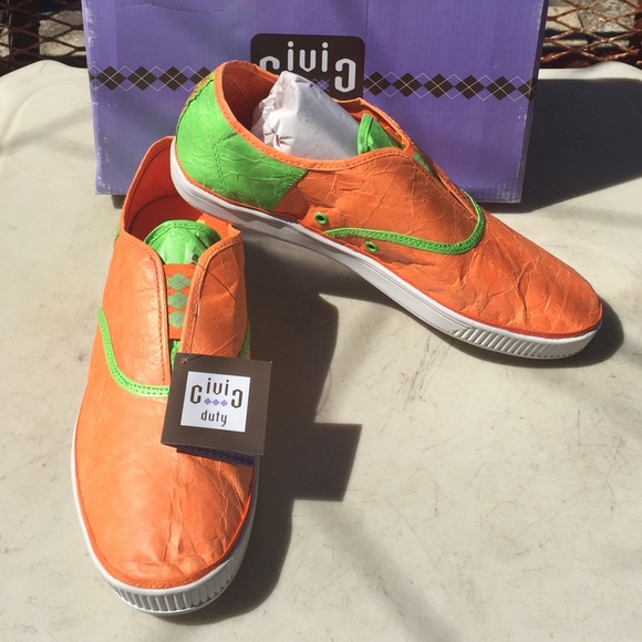 Baskets Civic Duty Vegan Bleues - Pointure US 7 Femme, état Quasi Neuf Sans Boîte