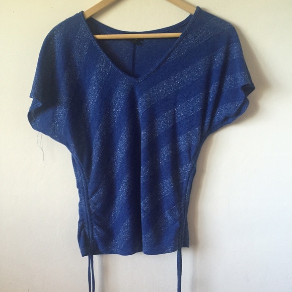 Blue striped blouse