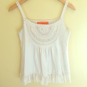 Cynthia Steffe crochet tank