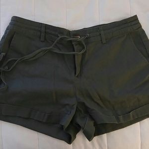 Army green shorts