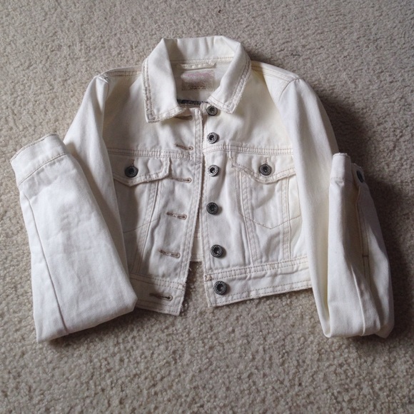 Free People Cropped Denim Jacket