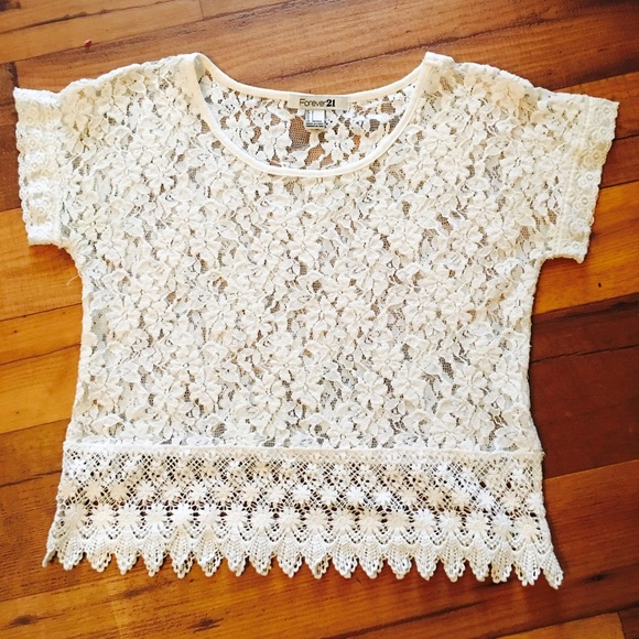 FOREVER 21 Lace shirt