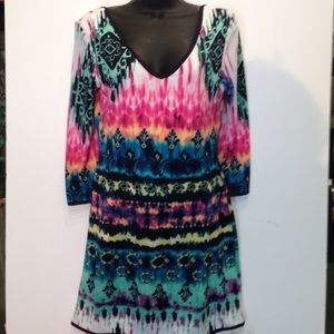 Dress with interesting tie dye pattern