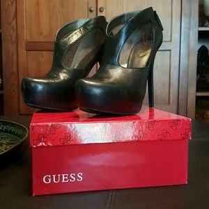 Guess Booties with Sheer Side Panels