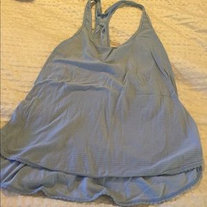 Lululemon baby blue singlet tank
