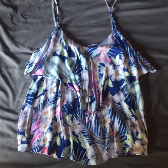 American Eagle Hawaiian print tank top