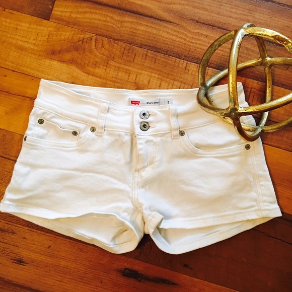LEVI'S White Denim Short