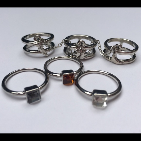 Universal - Silver Chain-link Stackable Rings - Picture 3 of 3