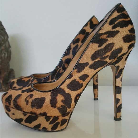 Nine West leopard print high heels - Picture 1 of 4