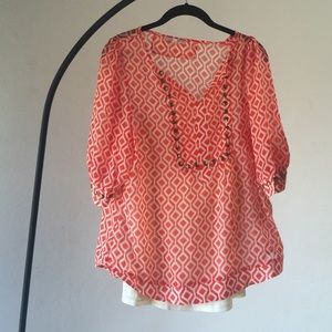 Stitch fix Hawthorne summer blouse size medium