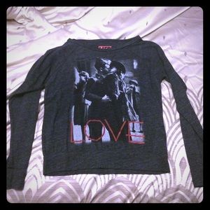 Dark grey long sleeve shirt