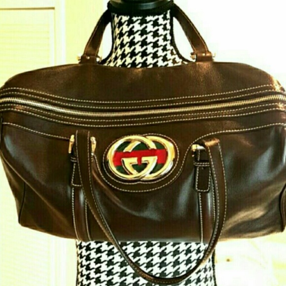 Gucci Handbags - 💋GUCCI Bowler Brit Handbag