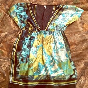 Beautiful Silky Colorful Top