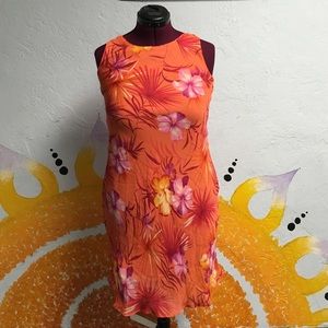 Orange Flowers Dress