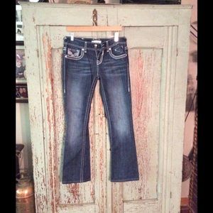 Vigoss embellished boot cut jeans