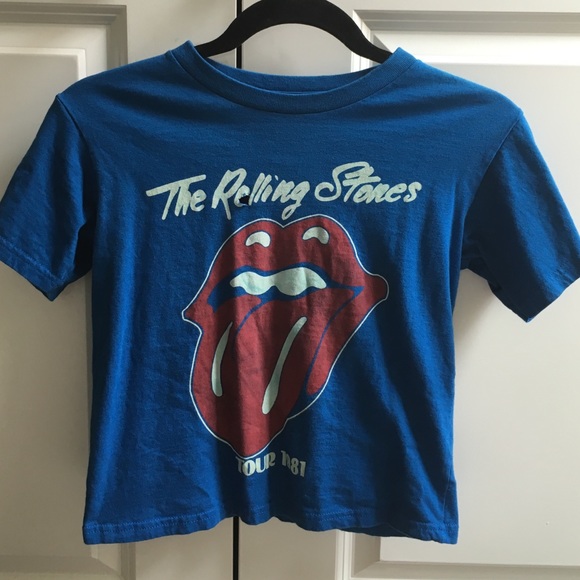 Blue Rolling Stones fitted t shirt - Picture 2 of 4