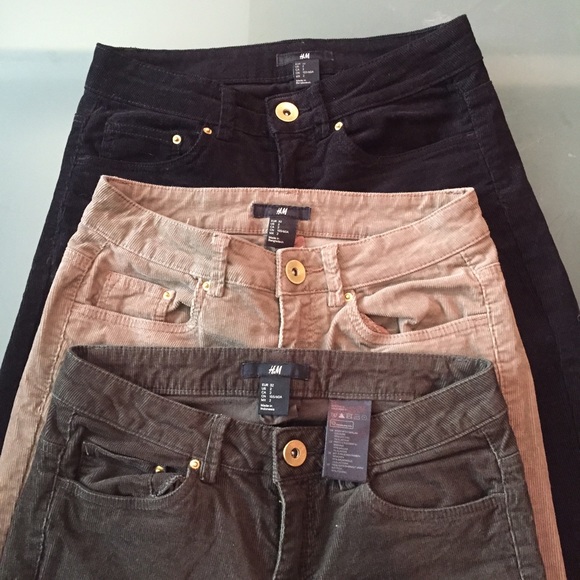 Bundle 3 corduroy skinny pants.
