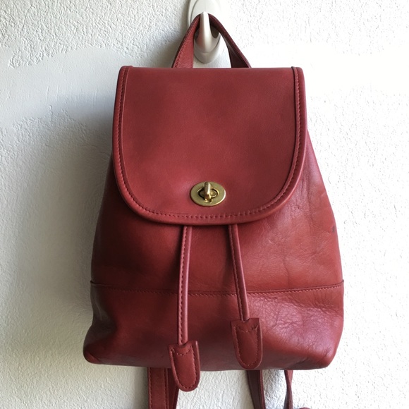 Coach Handbags - Vintage Coach Red Legacy Backpack Bag