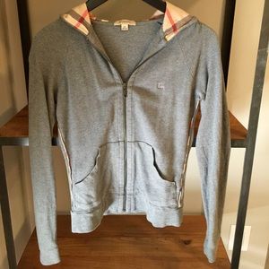 Burberry zip up hoodie
