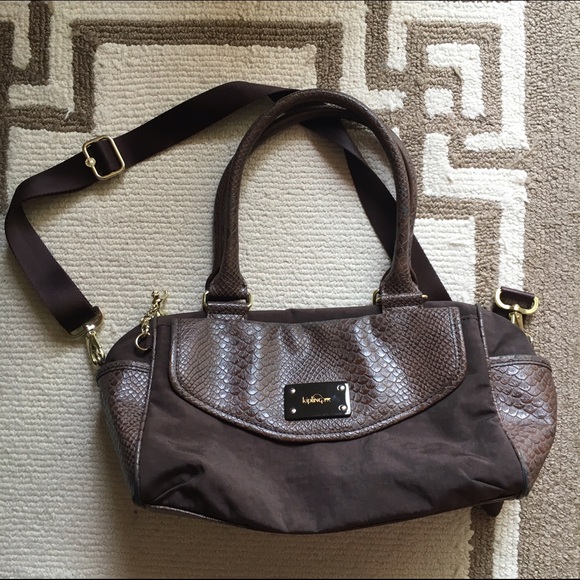 Kipling Satchel with Croc Leather