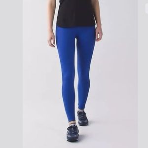 Lululemon baroque blue high waisted leggings sz  2