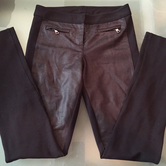 Black 2 tone Armani slacks.