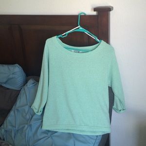 Mint green sparkly sweater