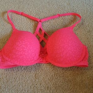 Pink bra
