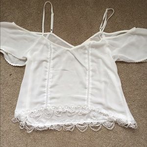 Lace Cold Shoulder Top
