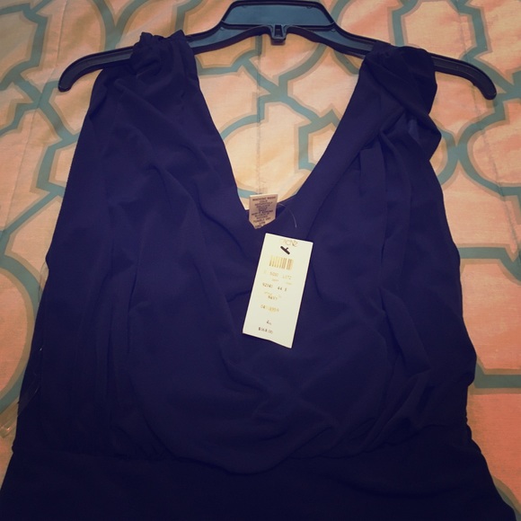 Cache Navy Dress...Never worn with tags