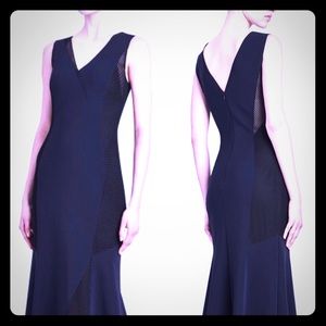 Ellie Tahari Navy Fallon Gown