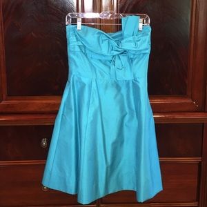 Trina Turk turquoise strapless dress